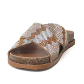 Papete Duas Tiras Brilho Marrom C 30276 0022 0008 Anacapri